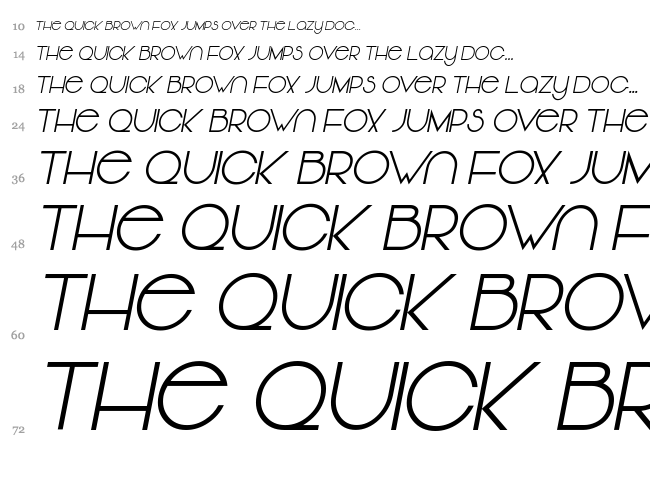 Vonique 64 font waterfall